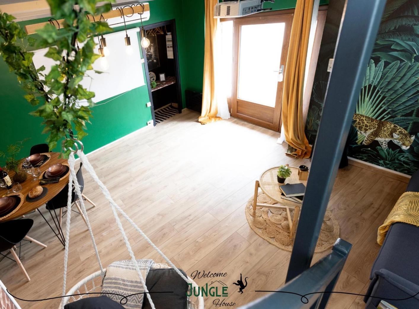Maison "Jungle House" 90 M2 Billard, Retroprojecteur, Bar A Jeux , Vinyle, Wifi Fibre, Ideal Pro & Famille A Montbrison Exteriér fotografie