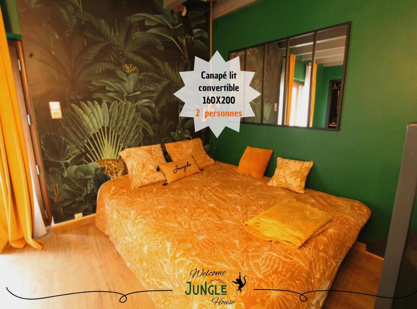 Maison "Jungle House" 90 M2 Billard, Retroprojecteur, Bar A Jeux , Vinyle, Wifi Fibre, Ideal Pro & Famille A Montbrison Exteriér fotografie
