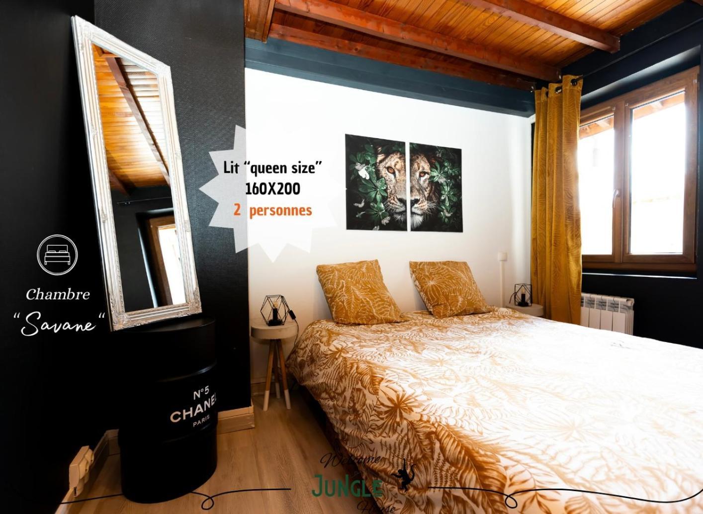 Maison "Jungle House" 90 M2 Billard, Retroprojecteur, Bar A Jeux , Vinyle, Wifi Fibre, Ideal Pro & Famille A Montbrison Exteriér fotografie